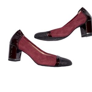 Sabrina’s burgundy pumps made in Spain size 38